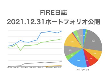 【FIRE日誌】2021.12.31ポートフォリオ
